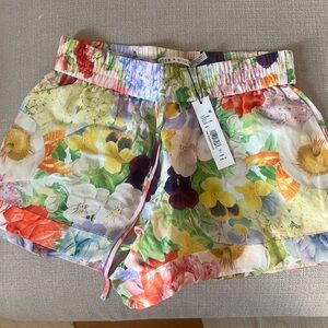 Alice + Olivia Floral Print Shorts
